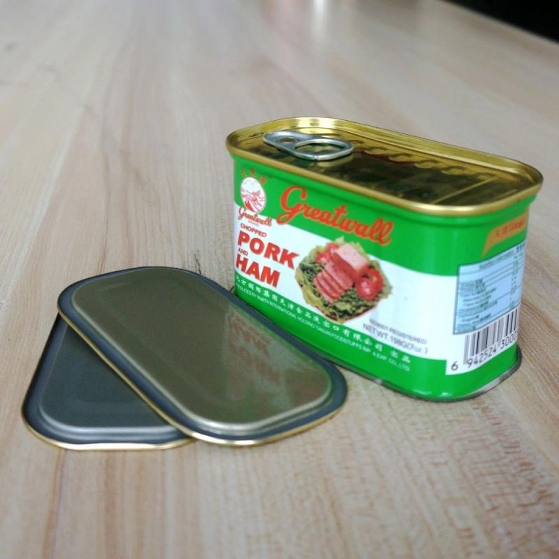 198g Empty Square Meat Tin Can for Food Packing