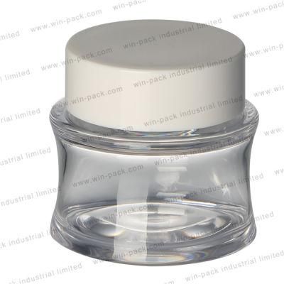 Popular Cosmetic Packaging Clear 50g Plastic Jar for Cosmetic Cream Packing