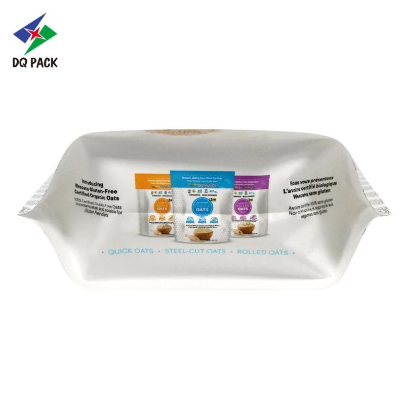 Customized Printing Stand up Zipper Pouch Packaging for Organic Oat Flour Plastic Bag