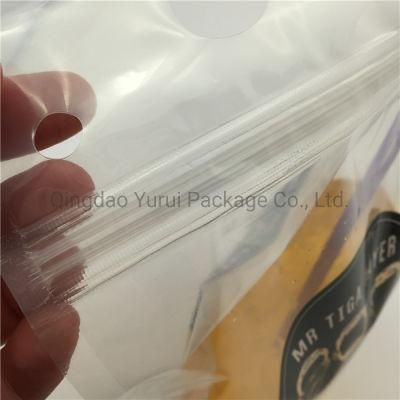 Drinking Ziplock Resealable Beverage Straw Plastic Bag Juice Drink Pouches with Straw