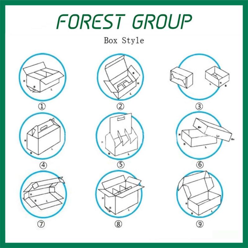 Rigid Colored Corrugated Cardboard Eletronics Packing Box