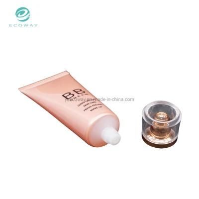 Empty Cosmetic Bb Cream Plastic Soft Tube with Acrylic Cap