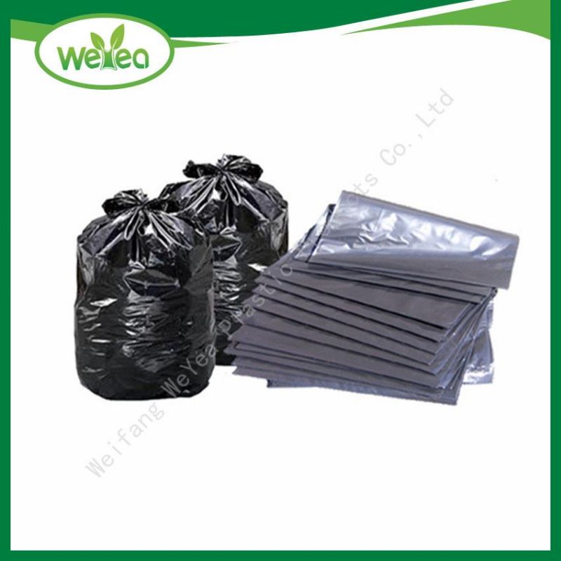 Extra Strong Black LDPE Plastic Garbage Bags for Construction Wastes