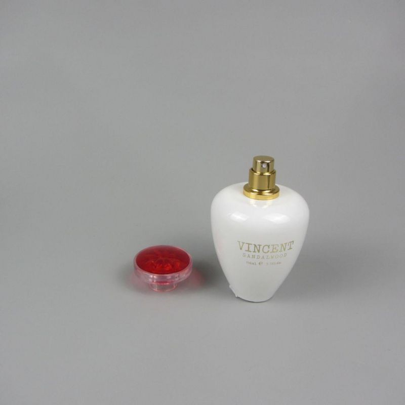 White Glass Perfume Cosmetic Bottle with Mist Spray Pump