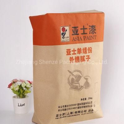 25kg Chemical Package Paper Sack Cement Kraft Paper Sack Manufacturer