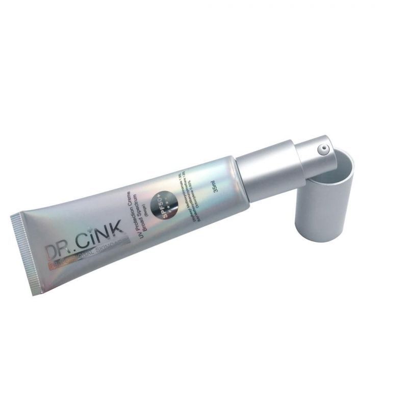 Empty Aluminum Airless Cosmetic Tube Plastic Airless Pump