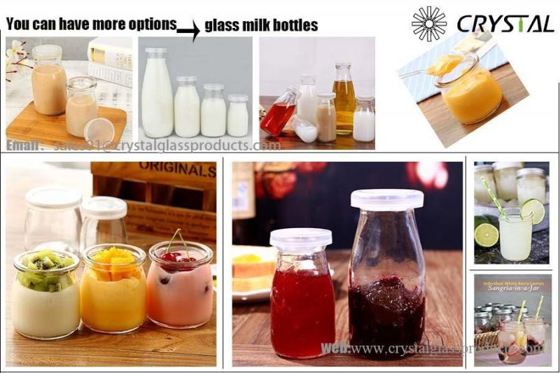 200ml 6oz Yogurt Packing Glass Bottle with Screw Tin Cap