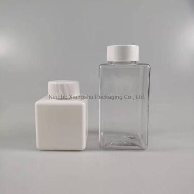 Customized 250ml 450ml Square PETG Pet Plastic Liquid Foam Soap Dispenser Bottle in Bathroom with Pump