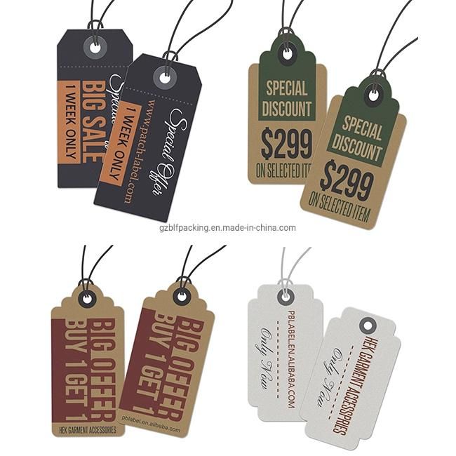 Custom Design Clothing Paper Tags