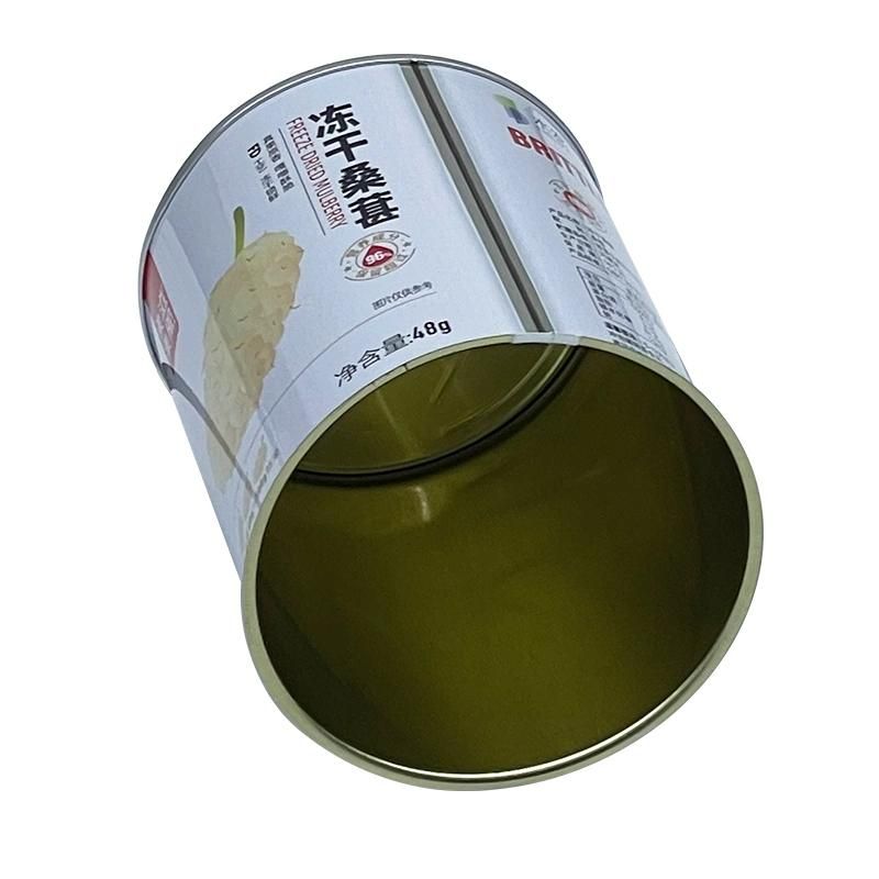 8110# Customize Food Grade Round Tin Can for Food Packaging