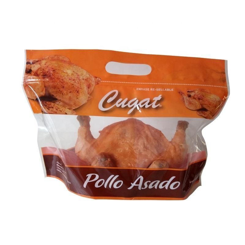 Microwavable Roast Chicken Packaging Bag Stand up Zipper Pouches