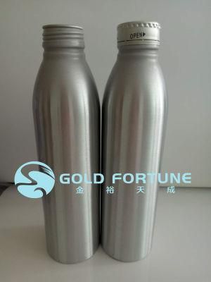 500ml Eco Friendly Disposable Aluminum Water Bottle with Ropp Cap