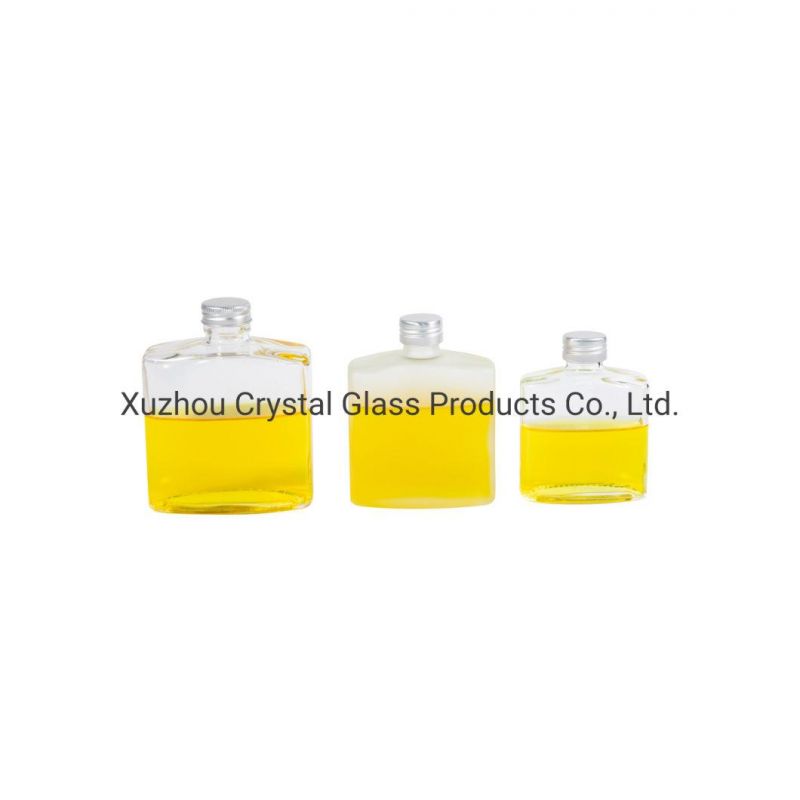 Wholesale 500ml Clear Beverage Juice Glass Bottle with Metal Lids