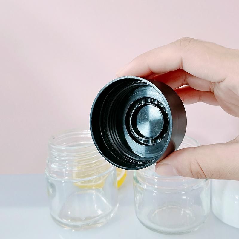 Clear 30g 60g Face Eye Cream Cosmetic Packaging Container Glass Cosmetic Jar with Press and Twist Cap