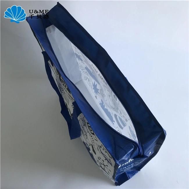 Custom Laminated Plastic PP Woven Handle Carry Shopping Packaging Bag