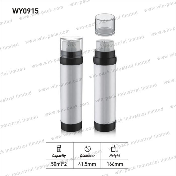 Airless Double Serum Bottle 50ml*2 Dual Chamber Airless Bottle in High Quality