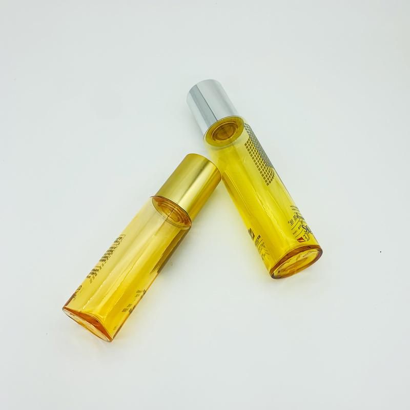 China Manufactory PETG Cosmetic Bottle with Metalized Plastic Cap