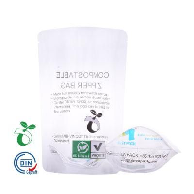 Eco-Friendly Biodergadable Packaging Compostable Organic Food Bag