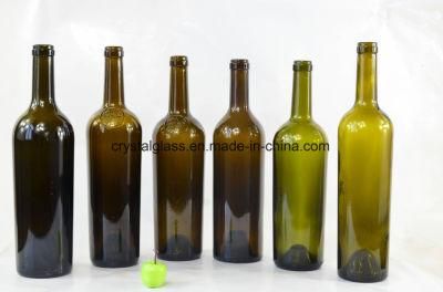 Food Grade Grape Wine 750ml Glass Bottles 75cl Glass Bottle