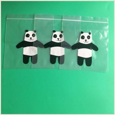 Custom Printed Zipper Bag Resealable Plastic Zip Lock Food Bag with Panda Printing