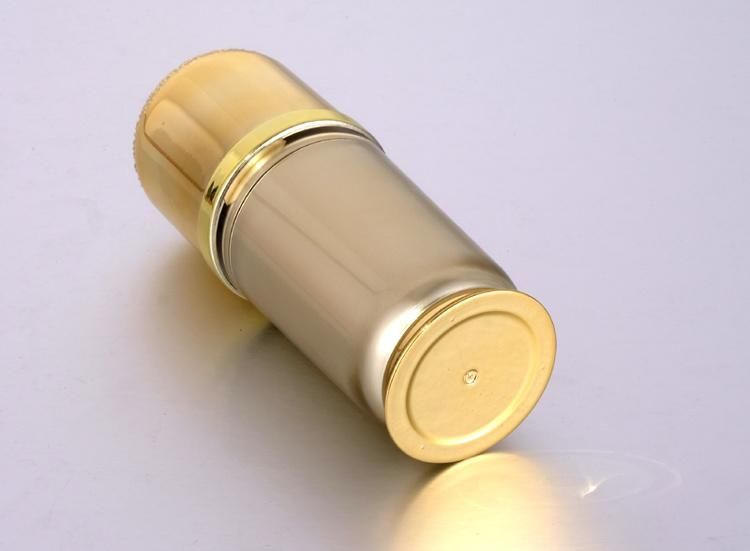 in Stock 30ml Empty Gold Acrylic Pump Bottle