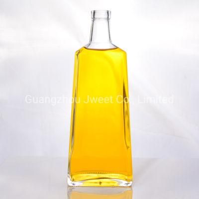 Custom Design Square 750ml Glass Tequila Bottle