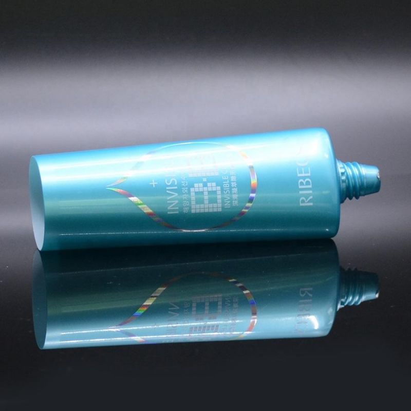 Cosmetic Tube Packaging with Oval Shape Silver Metalized Lid