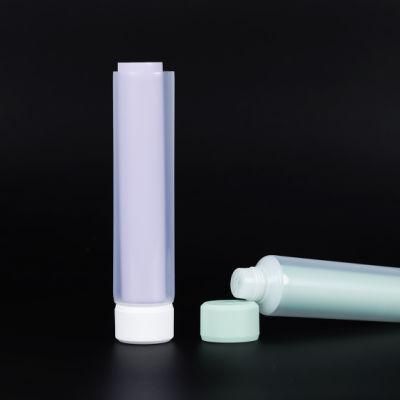 Color Cosmetic Squeeze Container Body Lotion/ Hand Cream/ Facial Cleaner Tubes for Skincare Packaging Tube Round Tubes