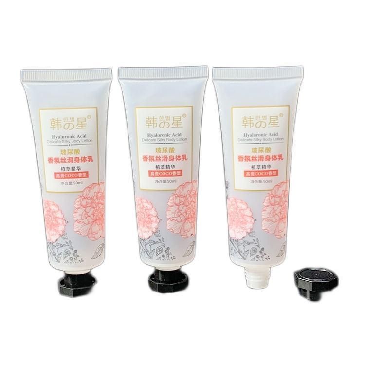 Empty Custom Cosmetic Soft Tube Container for Body Lotion Tube Package with Dual Color Flip Cap