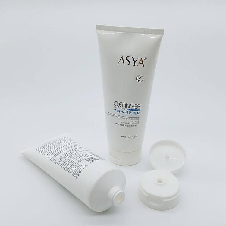 Custom Logo Eco Friendly Recycled Empty PE Plastic Squeeze Body Cream Soft Cosmetic Packaging Tube