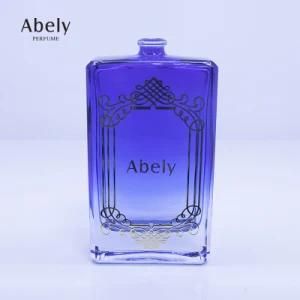 Superior Quality Blue Color Coating Perfume Empty Perfume Glassware Bottles on Sale