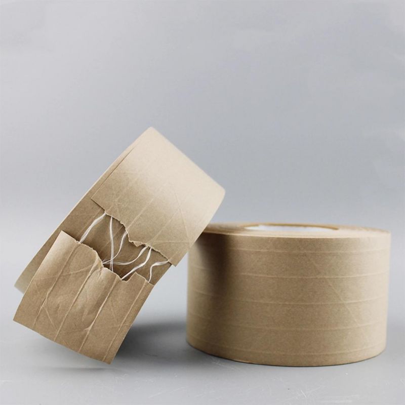 Strong Reinforced Water Activated Adhesive Packing Kraft Paper Shipping Tape