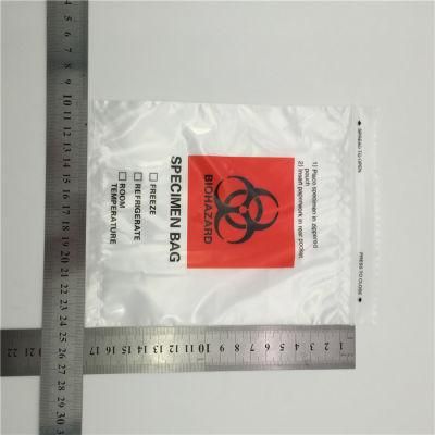 Hospital Autoclavable 3 Layer Self Seal Medcine Plastic Bag LDPE Kangaroo Transport Biohazard Specimen Bags