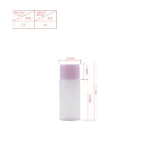 15ml Transparent Color Lotion/Toner/Liquid Packagings Plastic Bottle