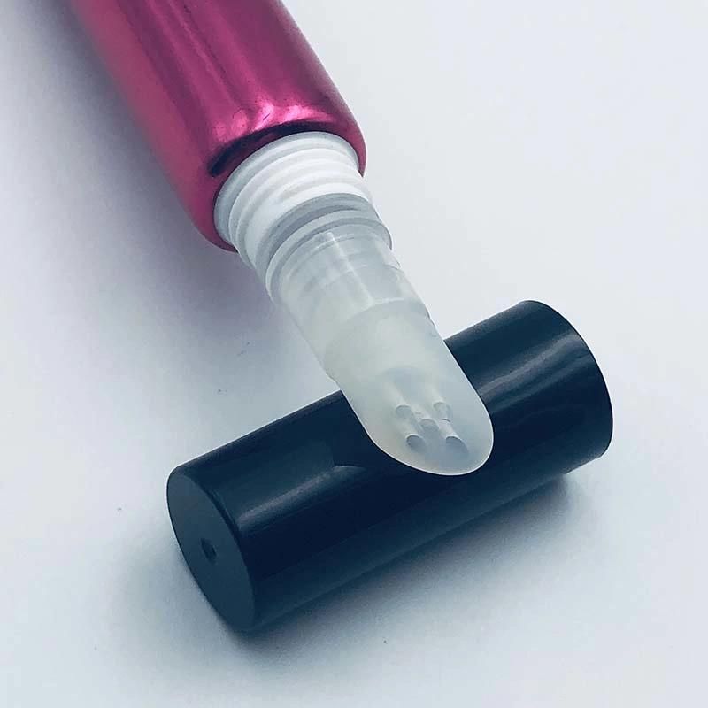 Lipgloss Packaging Tubes with Silicone 5 Hole Slanted Tip Head