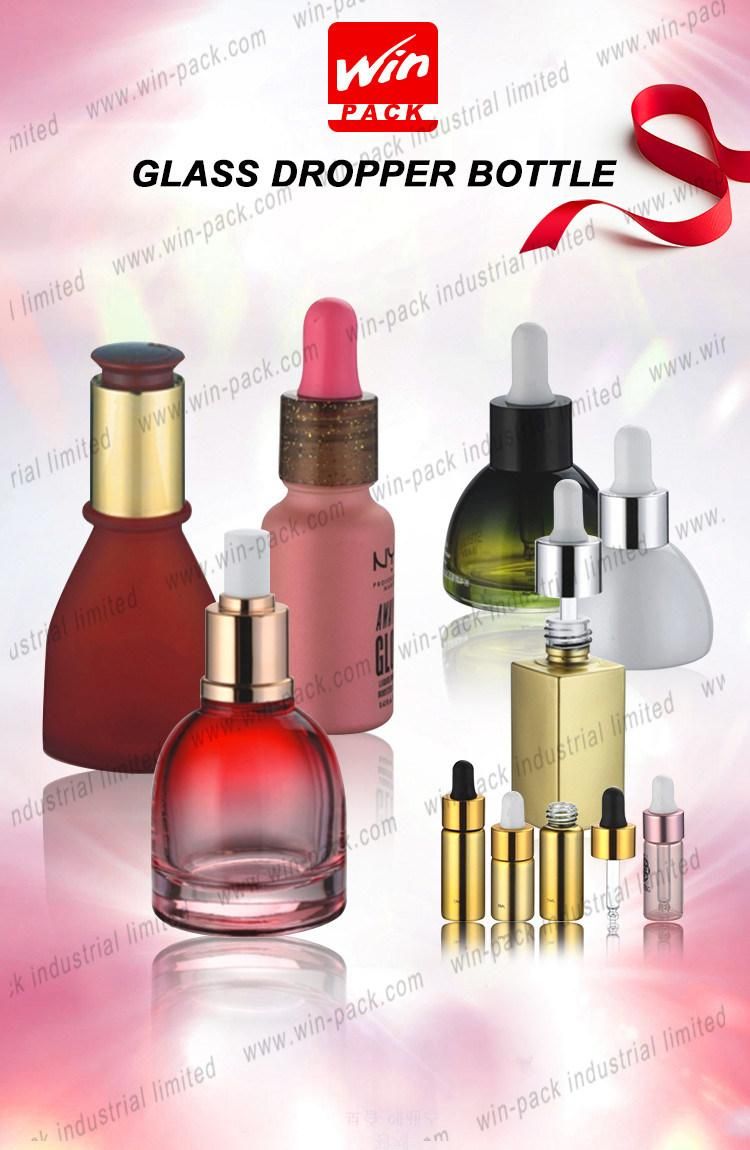 Essential Oil Packaging Glass Dropper Bottle with Round Rubber