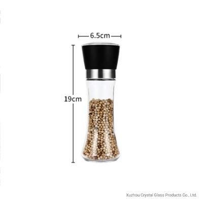 180ml Kitchen Mill Salt Pepper Glass Manual Pepper Mill