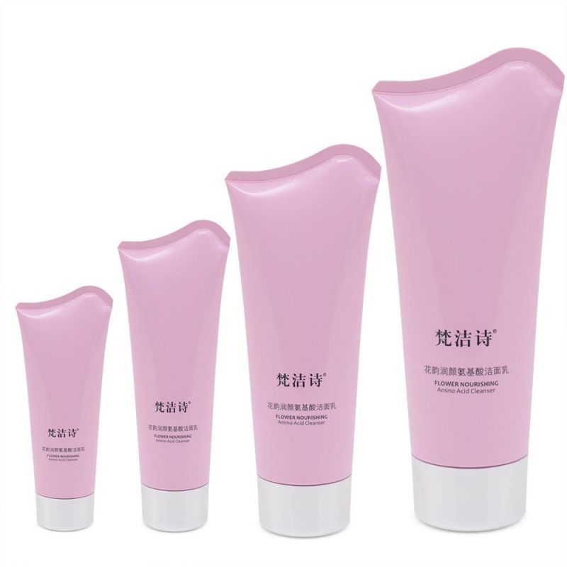 Printing Plastic Empty Hand Cream Tube Cosmetic Packaging Sliver Lid