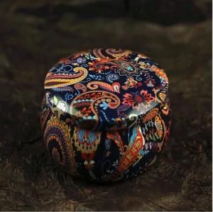 Colorful Ethnic Scented Candle Tinplate Box