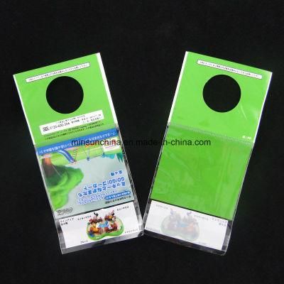 Clear Card Head Plastic Packaging Bag with Hanging Hole