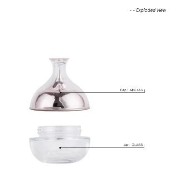 30g 50g Luxury Onion Shaped Cosmetic Glass Jar