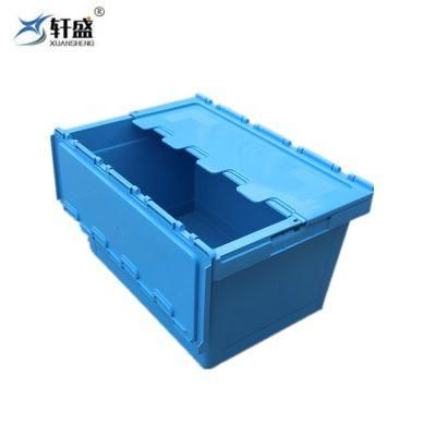 Wholesale 70L Heavy Duty Solid Moving Plastic Stacking Boxes for Warehouse Storage