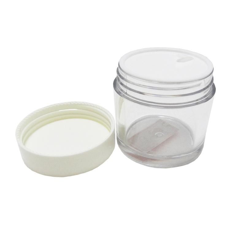 80g Transparent Plastic Cream Jar for Skin Care