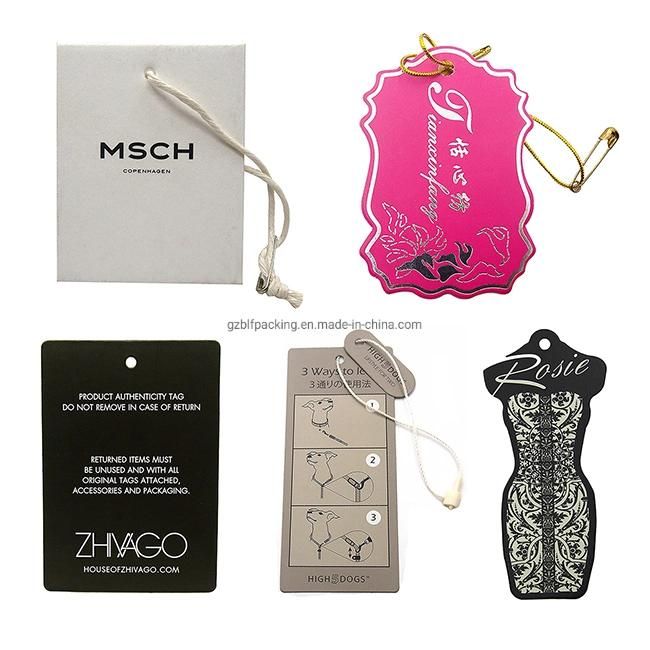 Custom Design Clothing Paper Tags