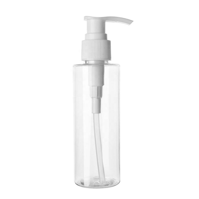 150ml 200ml 250ml Clear Round Pet Bottles with Lotion Pump