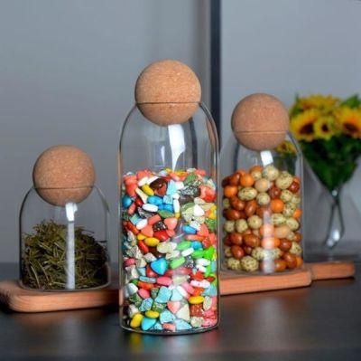 800ml 1000ml 1200ml Kitchen Grain Food Storage Glass Jar Sealed Container with Ball Cork