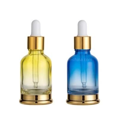 30ml Painting Cosmetic Glass Bottle Essential Oil Bottle Lotion Hyaluronic Acid Dropper Bottle