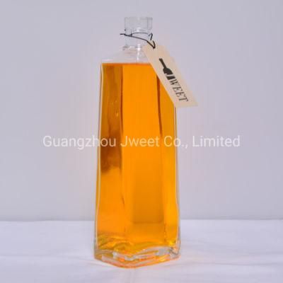 Factory Custom Flint Clear Glass 700ml Wine Glass Bottle