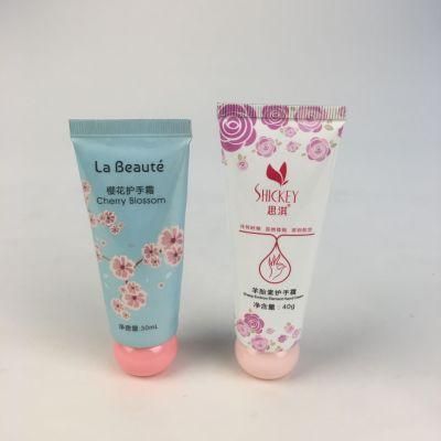 Small Plastic Soft Touch Cosmetic Packaging Tube for Eye Cream Tube Color Customized Silkscreen Print Loffset Printing