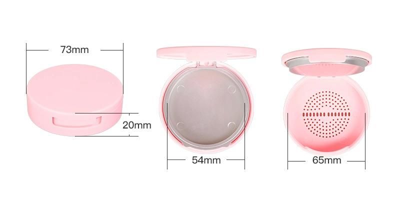 Manufacturer Face Beauty Pink Makeup Smooth Skin Face Loose Powder with Mirror for Compact Packaging